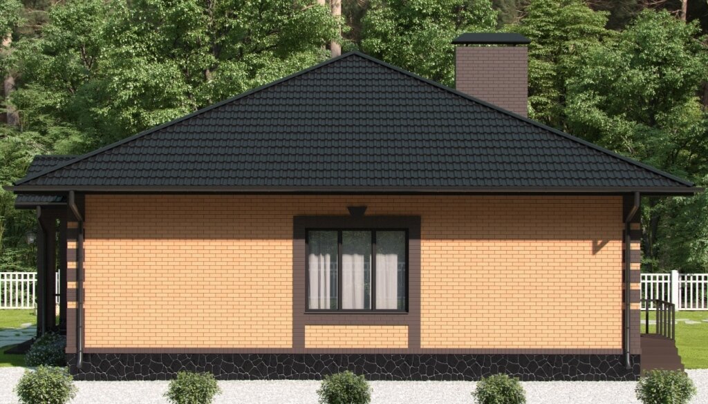 Проект жилого дома SD-proekt 11-0002 (127,5 м2, 12,05*13,02 м, керамический блок 380 мм, облицовочный кирпич) - фотография № 3