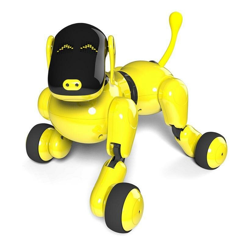 Интеллектуальный щенок-робот собака Дружок APP (русифицированная) - RT18024 (желтая)