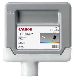 Картридж Canon PFI-306 GY для плоттера iPF8400S/8400/9400SE/9400. Серый. 330 мл. 6666B001