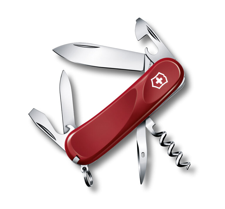 Нож Victorinox Evolution 10, 85 мм, 14 функций, красный