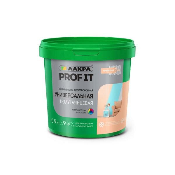фото Эмаль универсальная Лакра PROF IT ВД матовая база А 0,9 кг