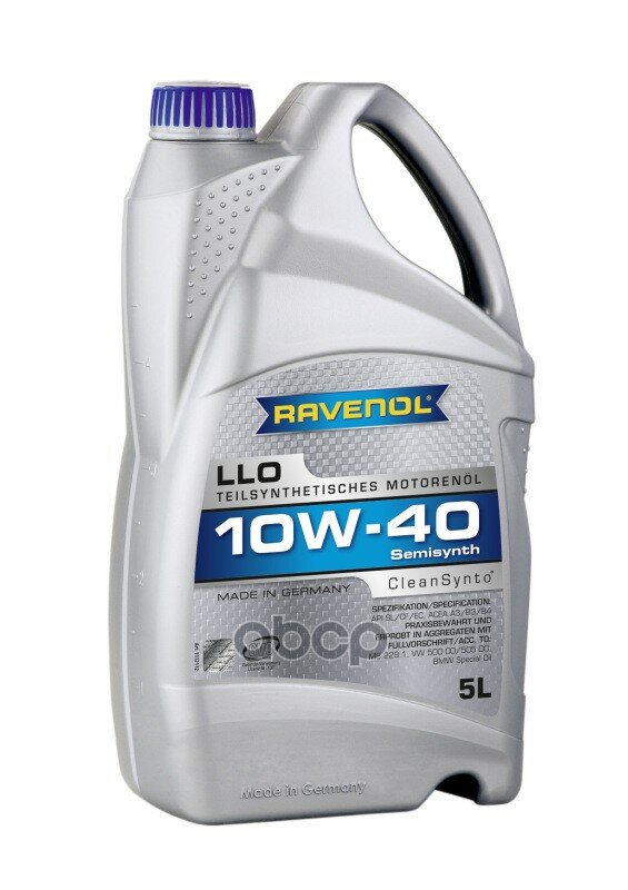 Масло Моторное Llo Sae 10w-40 ( 5л) New Ravenol арт. 4014835724358