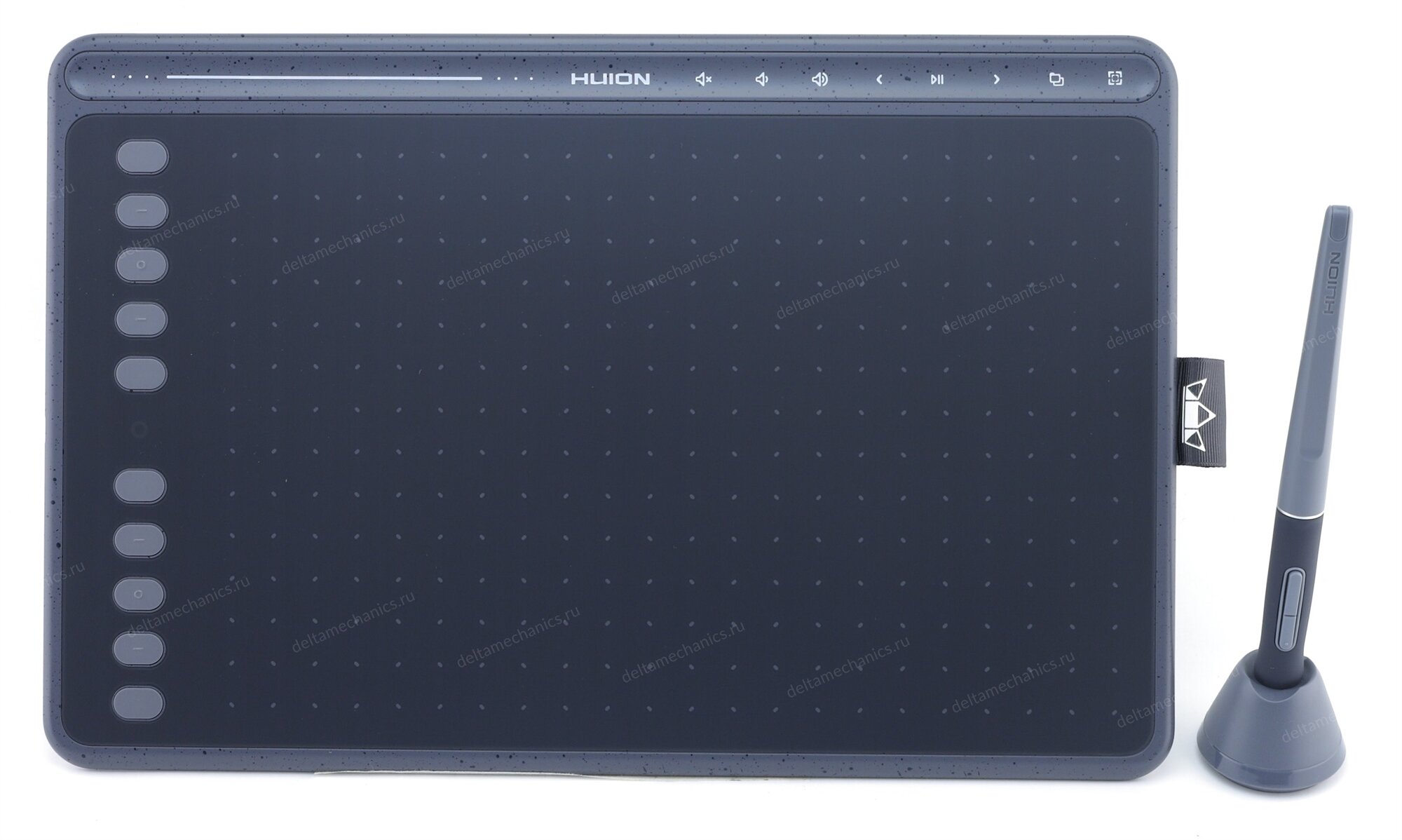 Графический планшет HUION HS611 серый (258x161 мм раб., 8192ур., 5080lpi, >233PPS, выс. чуств. 10мм, тачбар, Win/MacOS/Android)