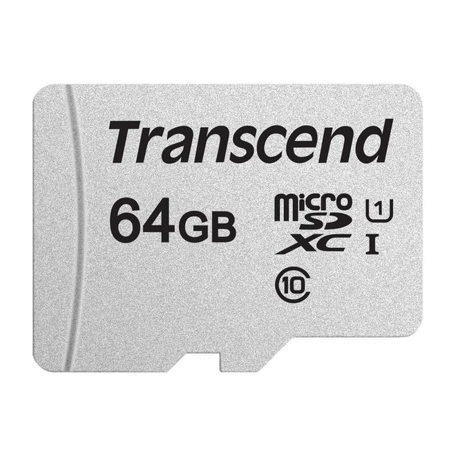 Transcend Карта памяти Transcend 300S microSDXC 64Gb UHS-I Cl10 + адаптер, TS64GUSD300S-A