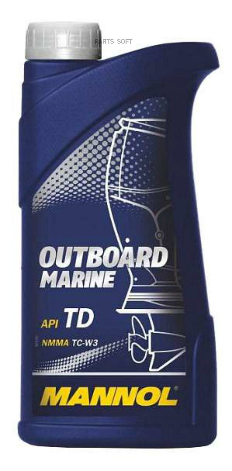 MANNOL 1412 Масло Mannol 2-х тактное Outboard Marine API TC 1л п/с MN7207-1