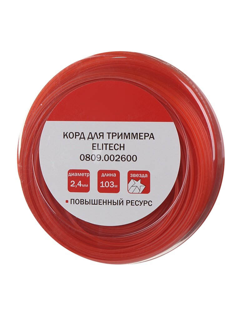 Леска для триммера Elitech 2.4mm x 103m 0809.002600