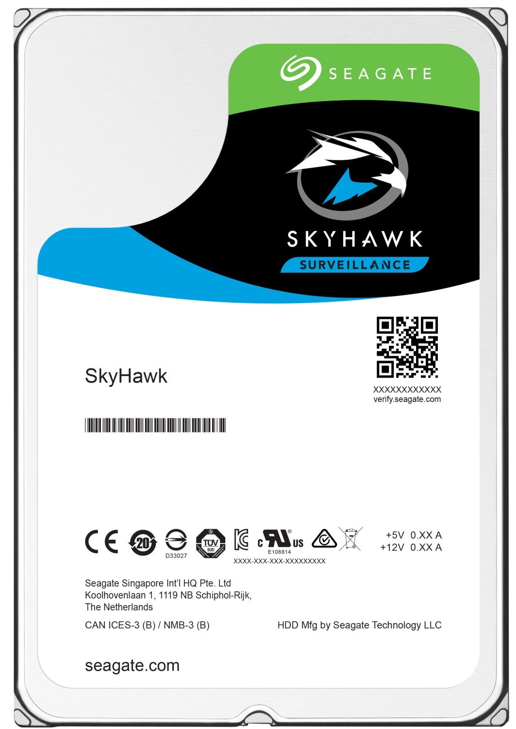   HDD 3.5" Seagate SkyHawk 3Tb (ST3000VX009)