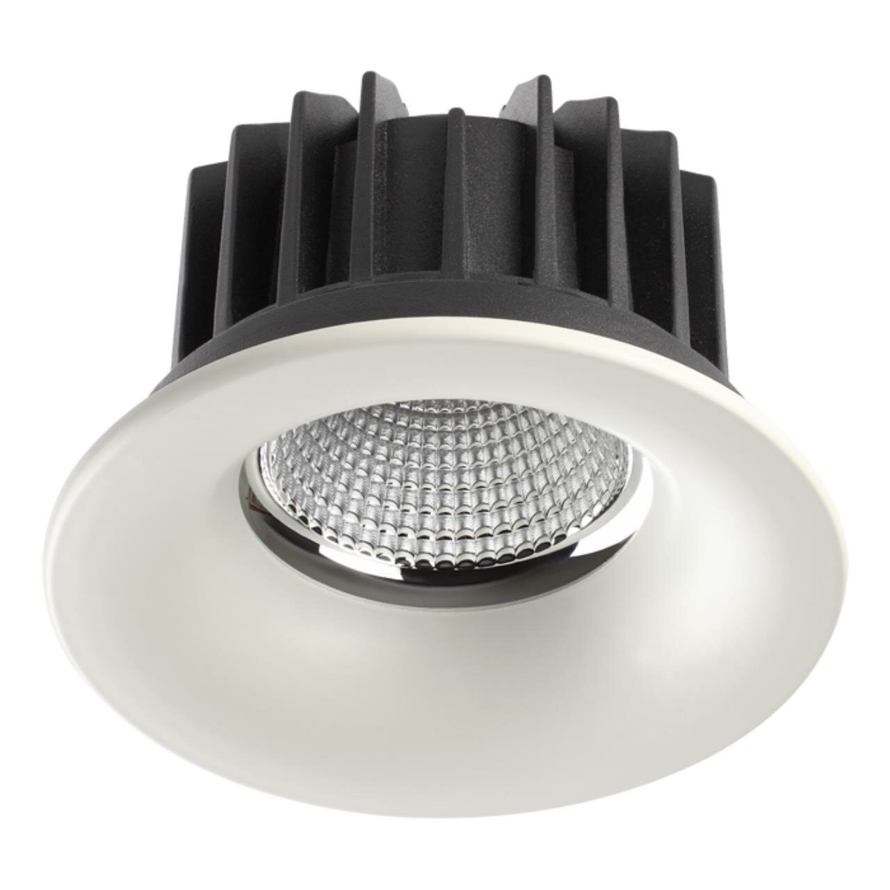 357604 SPOT NT18 269 белый Встраиваемый светильник IP44 LED 3000K 30W 100-265V DRUM