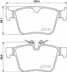 Колодки тормозные дисковые задние Volvo S90 II/V90 II/Xc90 II 14>19 Jaguar F-Pace/XE/XF 15> Land Rover Discovery Sport/Range Rover Evoque/Range Rover Velar 14> BREMBO P86029