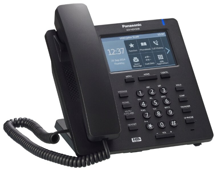 VoIP оборудование Panasonic KX-HDV330RUB чёрный