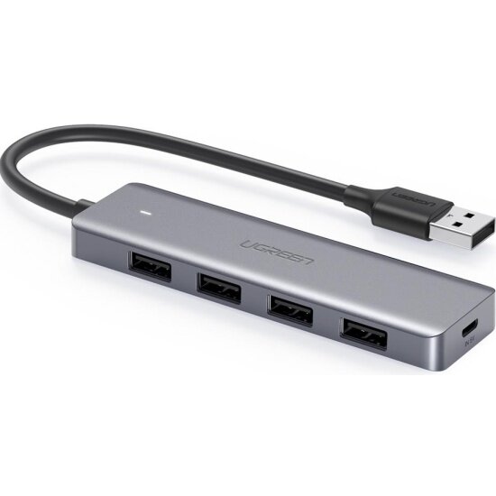 Концентратор-USB UGREEN (HUB) 4 в 1 Type C, 4 x USB 3.0