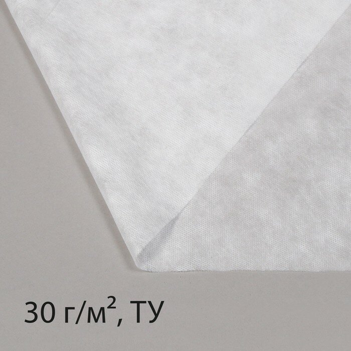 Материал укрывной, 5 × 1,6 м, плотность 30, с УФ-стабилизатором, белый, Greengo, Эконом 20% - фотография № 1