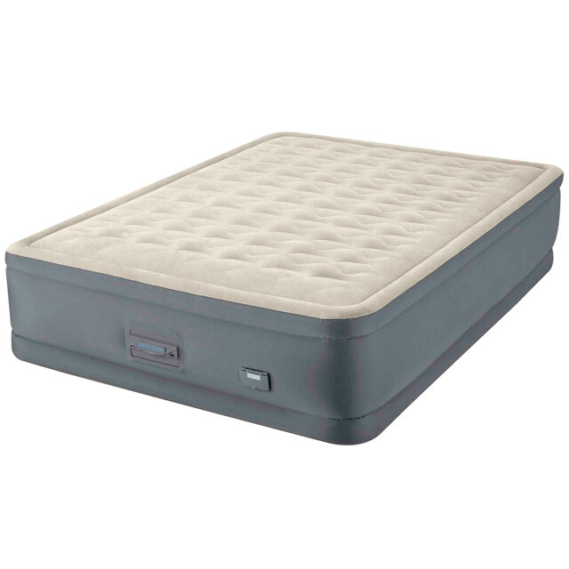 Кровать надувная Intex Premaire II Elevated Airbed винил дл.:203мм ш.:152мм в.:46мм серый (64926) - фото №1