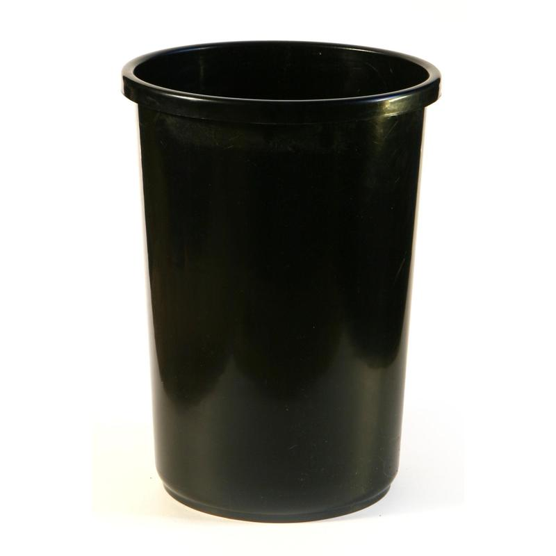 Корзина для мусора 12 л пластик черная (24.5x33.5 см), 1365971 - фотография № 1