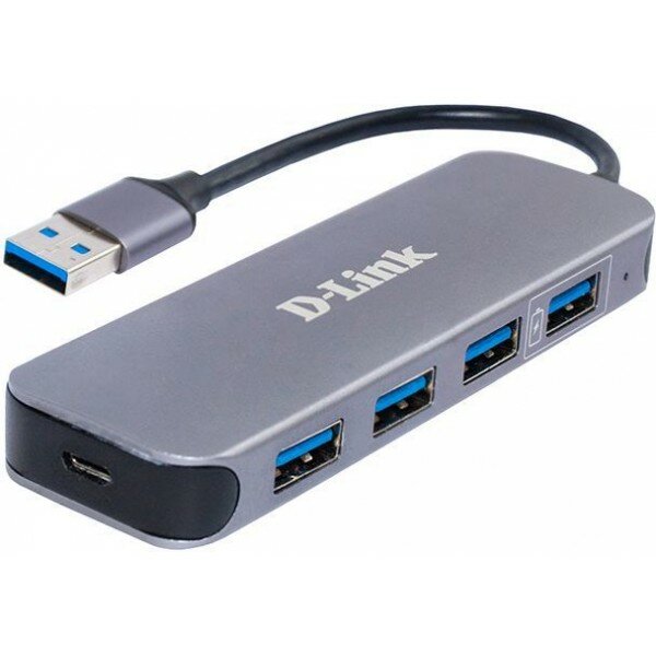 Хаб D-Link DUB-1340/D1A,4-port USB 3.0 Hub.4 downstream USB type A (female) ports, 1 upstream USB type A (male), support Mac OS, Windows XP/Vista/7/8/10, Linux, support USB 1.1/2.0/3.0, fast charge mode