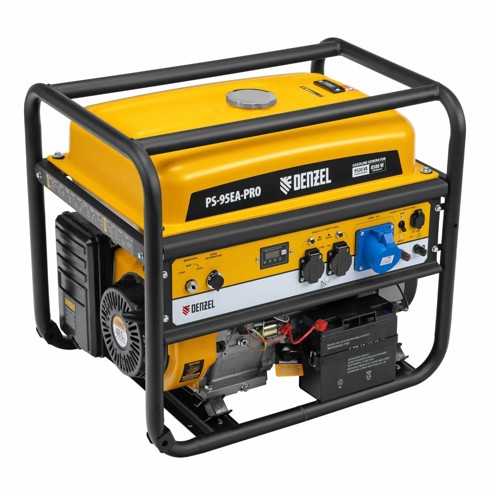 фото Бензиновый генератор Denzel PS-95EA-PRO, (9500 Вт)