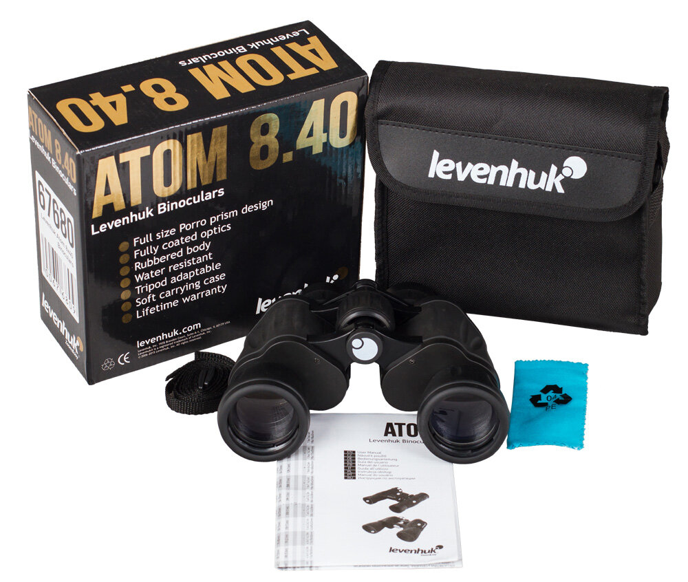 Levenhuk (Левенгук) Бинокль Levenhuk Atom 8x40