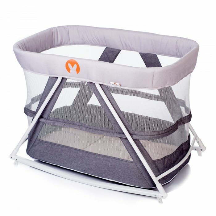 Манеж Rocking Crib Light grey