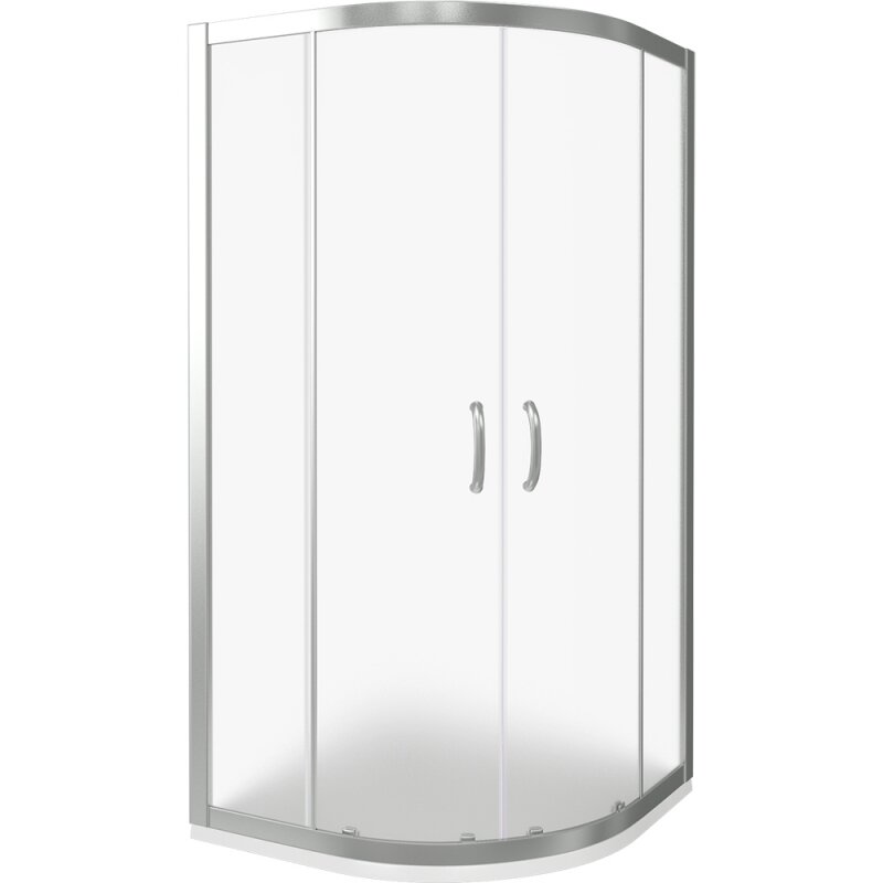 Душевой уголок Good Door Infinity R-100-G-CH 100x100 профиль Хром стекло Грейп