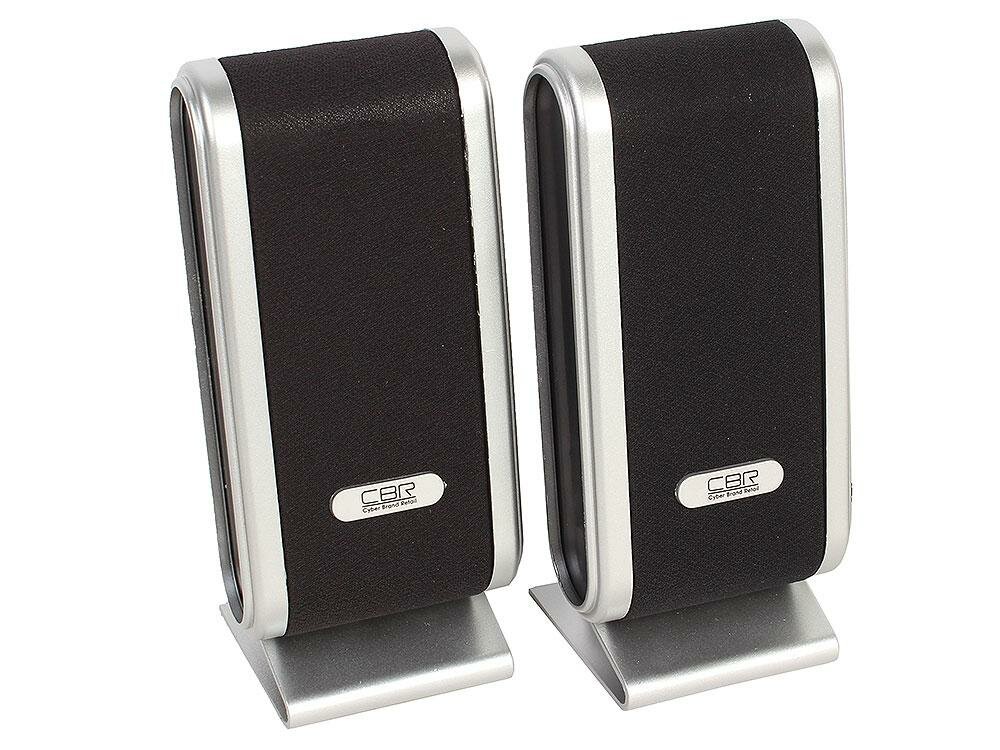 Колонки CBR CMS 299, Black-Silver, 3.0 W*2, USB