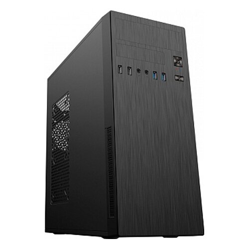 Компьютерный корпус PowerMan "DA812BK", с блоком питания PM-500ATX-F 500 Ватт, Midi Tower, ATX, USB 2.0 x 2, 373х175х410мм, сталь, черный