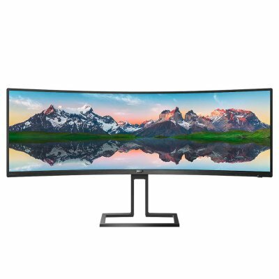 Монитор Philips 49" 498P9 5120x1440 VA WLED 70Гц 5ms DisplayHDR400 Curved HDMI DisplayPort