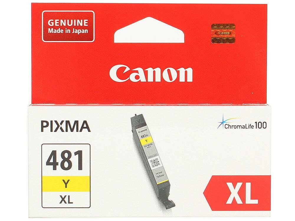 Картридж Canon CLI-481XL Y 519стр Желтый