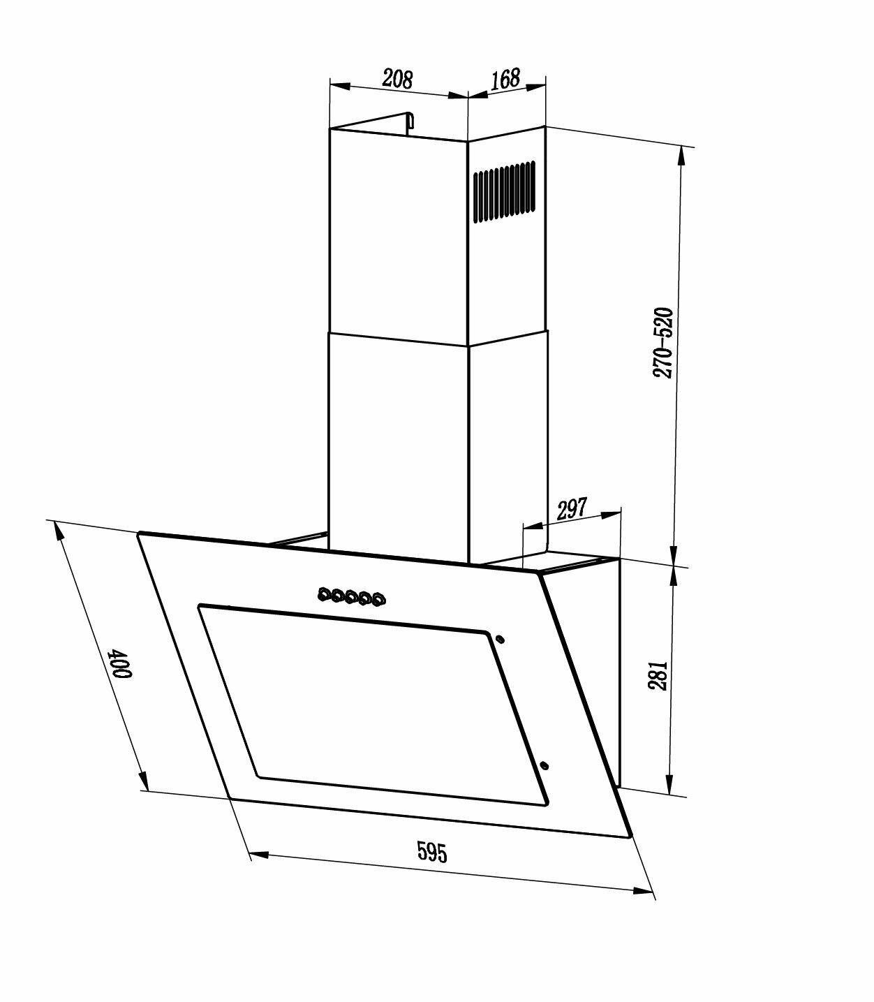 Вытяжка LEX MIKA G 600 WHITE - фотография № 5