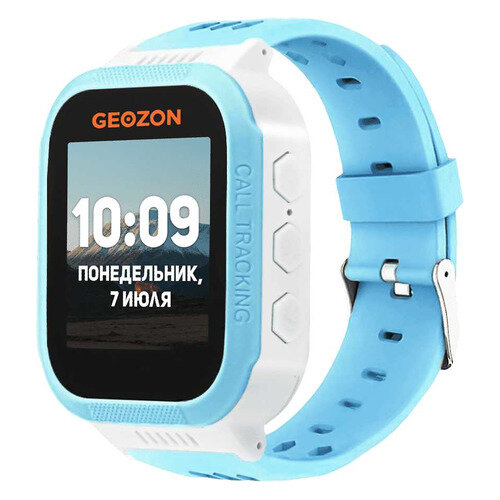 Смарт-часы GEOZON Classic 1.44", голубой / голубой [geo-g-w06blu]