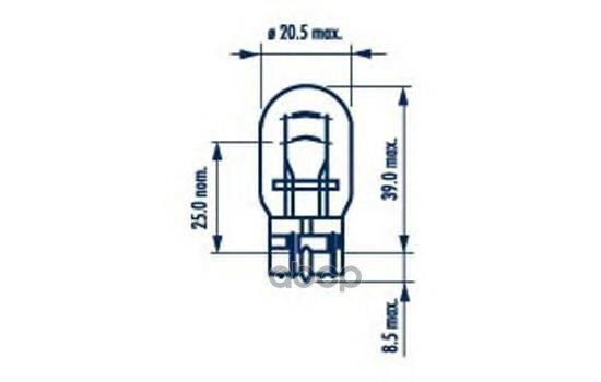 Лампа 12v W21/5w 21/5w Narva 1 Шт. Картон 17919 Narva арт. 17919