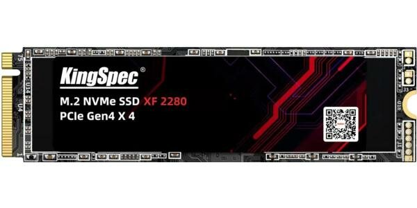 Твердотельный накопитель SSD M.2 KingSpec 256Gb XF Series (PCI-E 4.0 x4, up to 4900/2800MBs, 3D NAND, 125TBW, NVMe 1.3, 22х80mm)