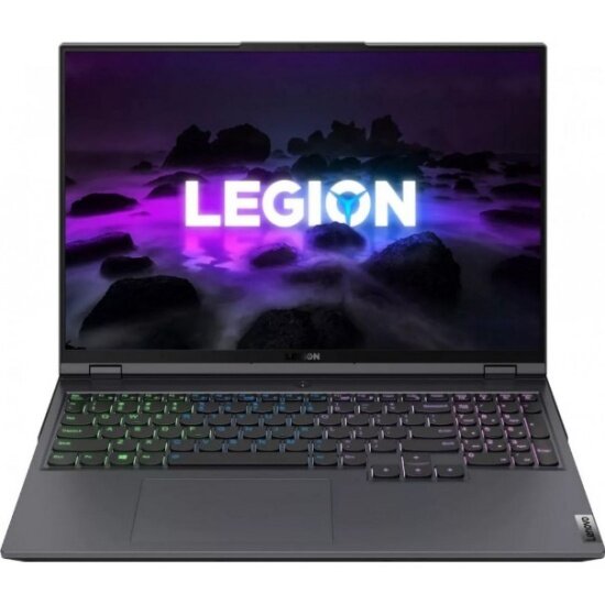 Ноутбук LENOVO Legion 5 PRO 16ARH7H 16" 2560x1600 6900HX RAM 16Гб SSD 1Тб RTX 3070 Ti 8Гб ENG/RUS без ОС Storm Grey 2.4 кг 82RG00DSRM - фото №1