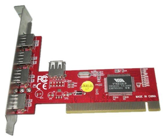 Контроллер PCI Asia PCI 6212 4P USB 2.0
