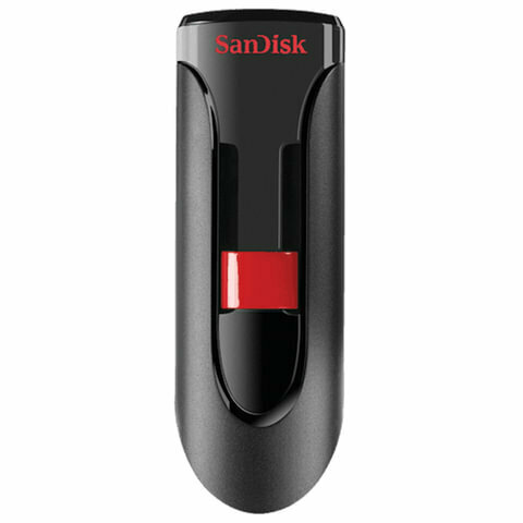 Флэш-диск 64 GB, SANDISK Cruzer Glide, USB 2.0, черный