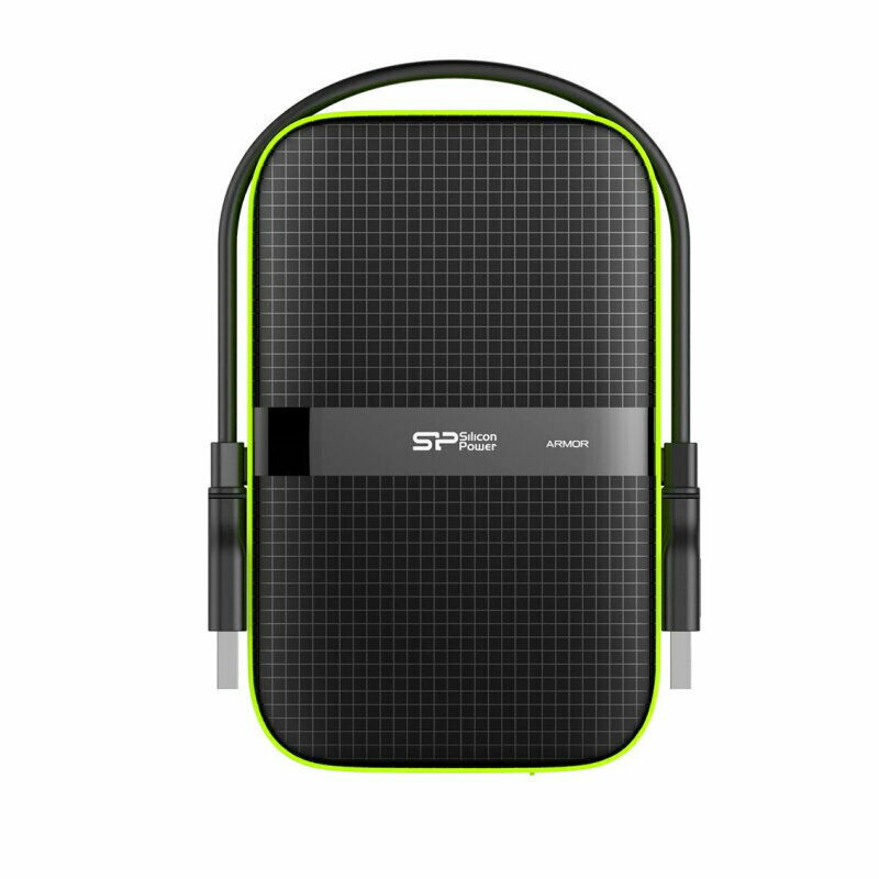 Портативный HDD Silicon Power Armor A60 2 TB USB 3.2, черный, пластик, 1594887