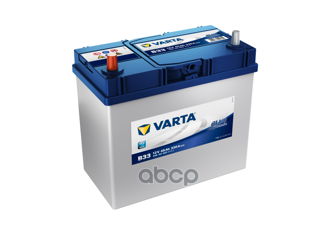 Аккумулятор Varta Blue Dynamic 45 А/Ч Прямая L+ B33 238x129x227 En330 А Varta арт. 545 157 033