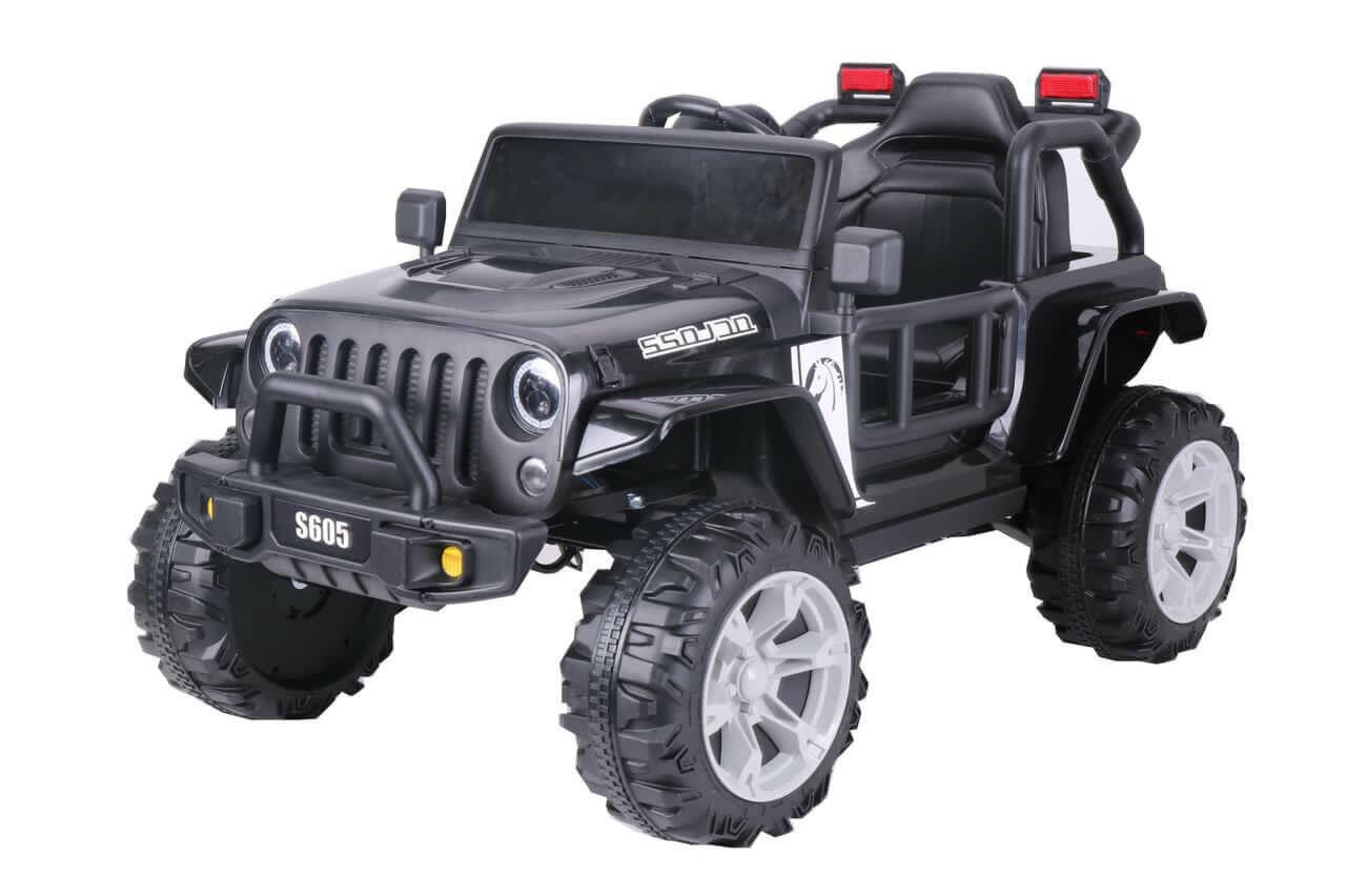 Детский электромобиль T222TT 4WD черный (RiverToys)