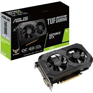 ASUS Видеокарта ASUS TUF GeForce GTX 1650 GAMING OC 4GB #TUF-GTX1650-O4GD6-GAMING