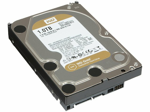 Жесткий диск WD Жесткий диск 1ТБ Western Digital Gold WD1005FBYZ, 7200об./мин., 128МБ (SATA III) (oem)