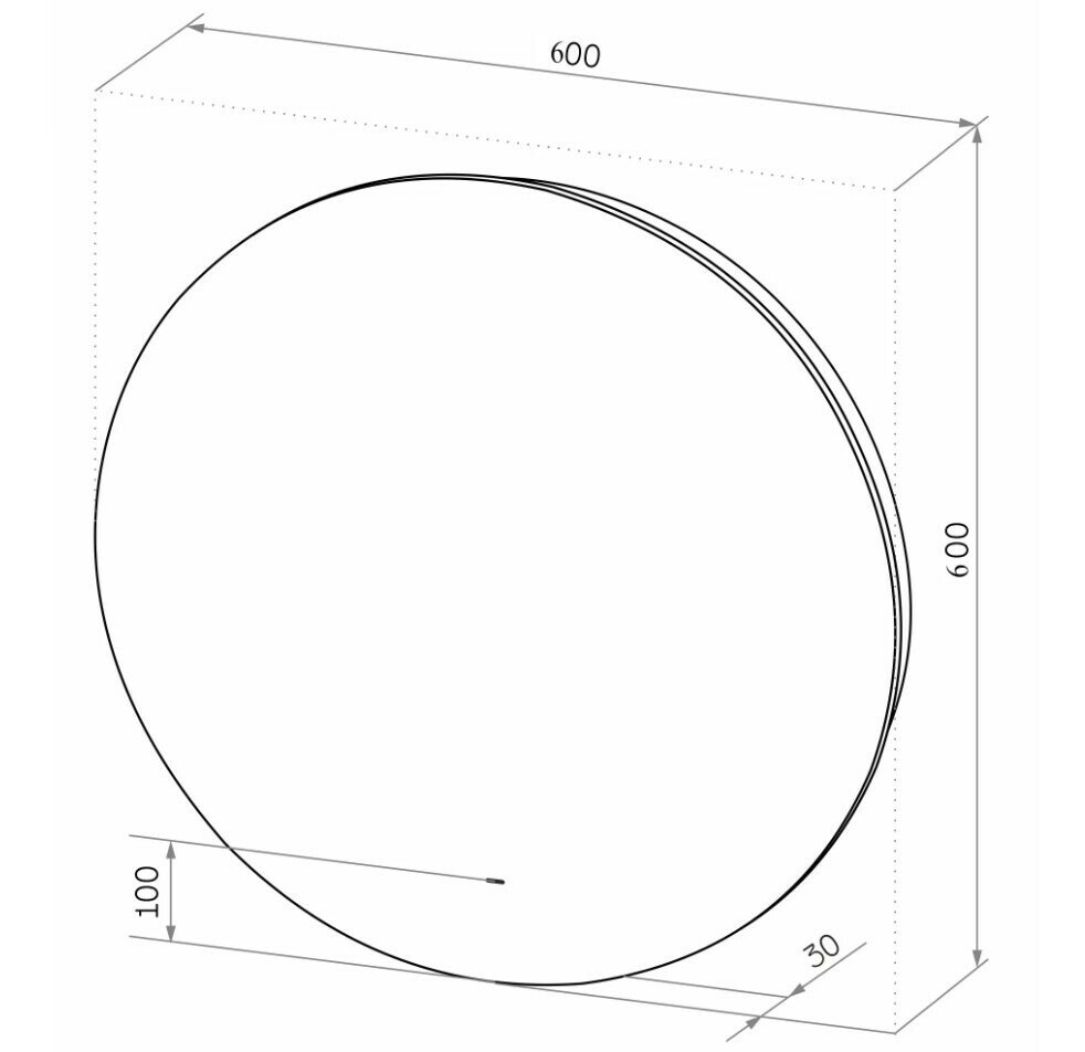 Зеркало Continent Ajour ECO D 600 (ЗЛП2806) - фотография № 4