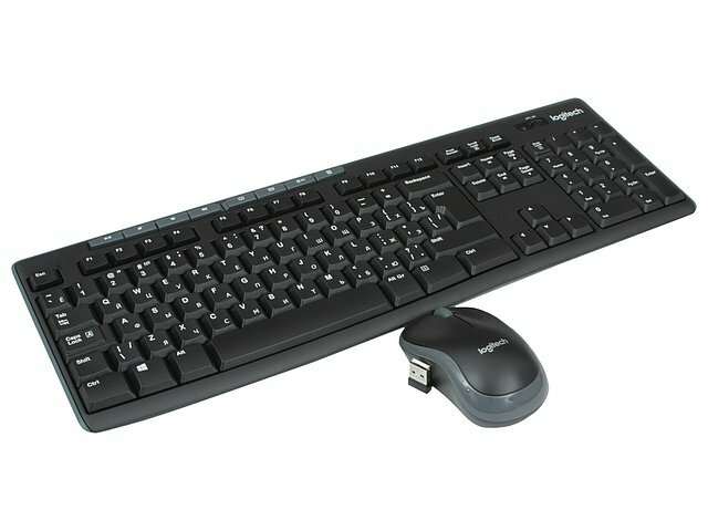 Комплект клавиатура + мышь Logitech Комплект клавиатура + мышь Logitech MK270 Wireless Combo 920-004518, беспров., черный (USB) (ret)