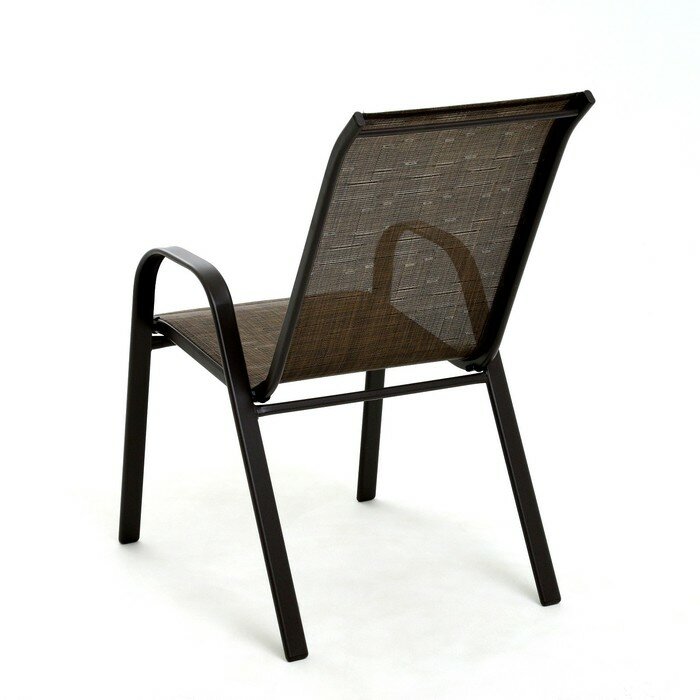 Набор садовой мебели: Стол прямоугольный и 4 стула коричневого цвета - фотография № 8