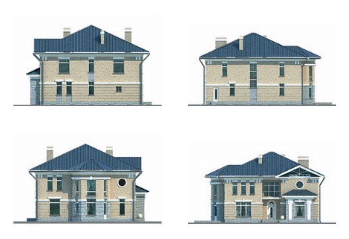 Проект дома Plans-70-66 (266 кв.м, кирпич) - фотография № 2