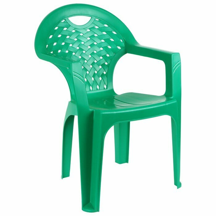 Кресло, 58,5 х 54 х 80 см, цвет зеленый./В упаковке шт: 1 - фотография № 3