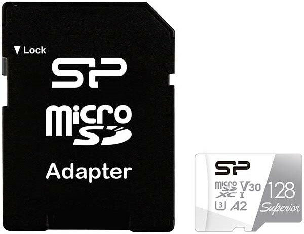 Карта памяти microSD 128GB Silicon Power Superior Pro A2 SP128GBSTXDA2V20SP