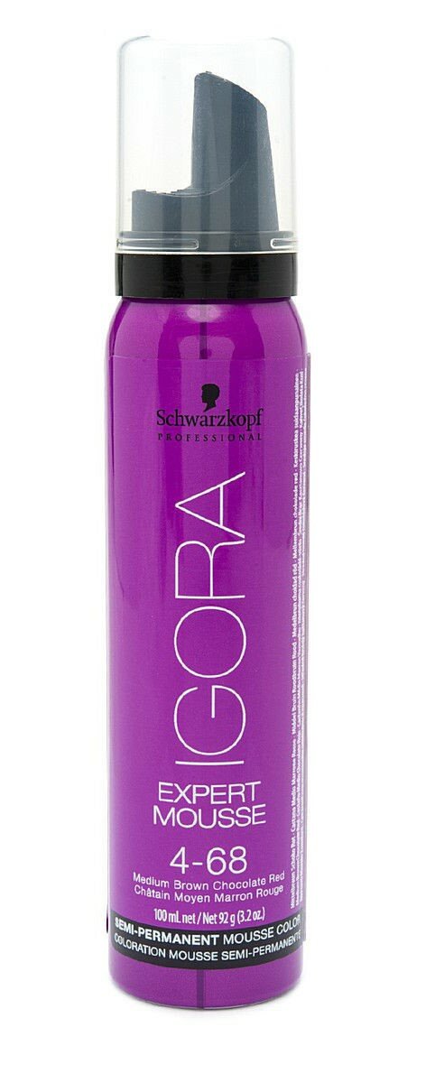 Мусс для волос тонирующий Schwarzkopf Professional Igora Expert Mousse 4-68 средний коричневый шоколадный красный 100 мл