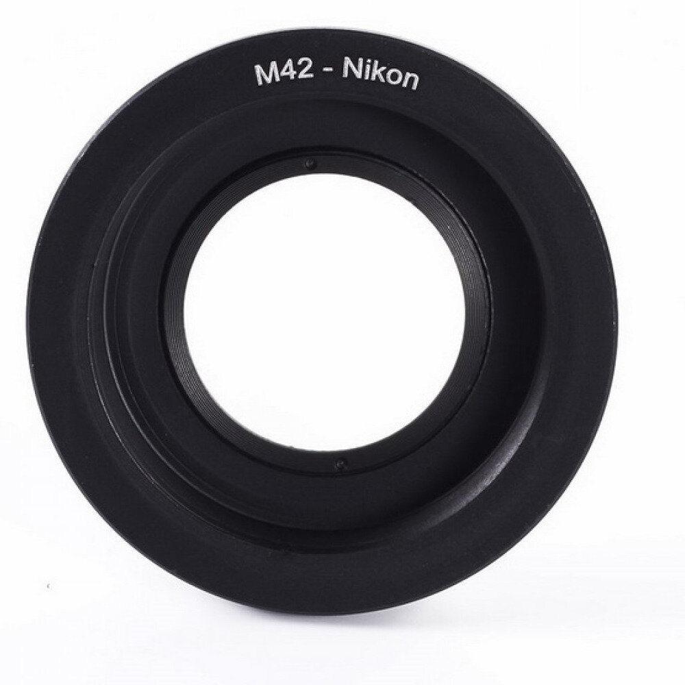 Переходное кольцо (адаптер) М42 - Nikon с линзой (010)