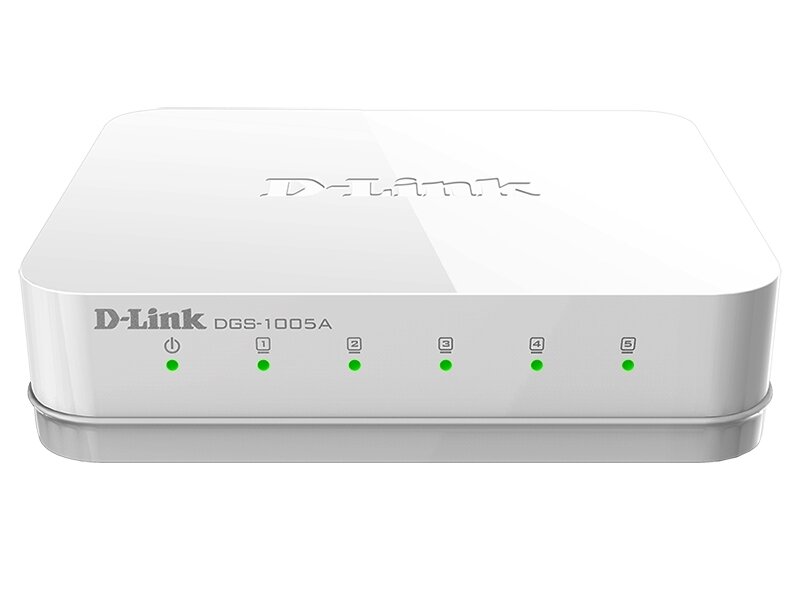 E-net Switch 5 port D-Link DGS-1005A/E1A (5 UTP) 10/100/1000 Mbps