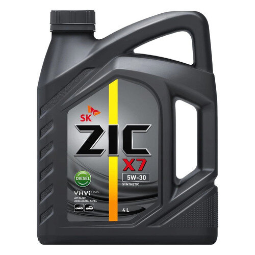 Моторное масло ZIC X7 Diesel, 5W-30, 4л, синтетическое [162610]