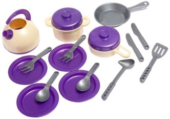 Orion Toys Набор посуды кухонной, 18 предметов, микс